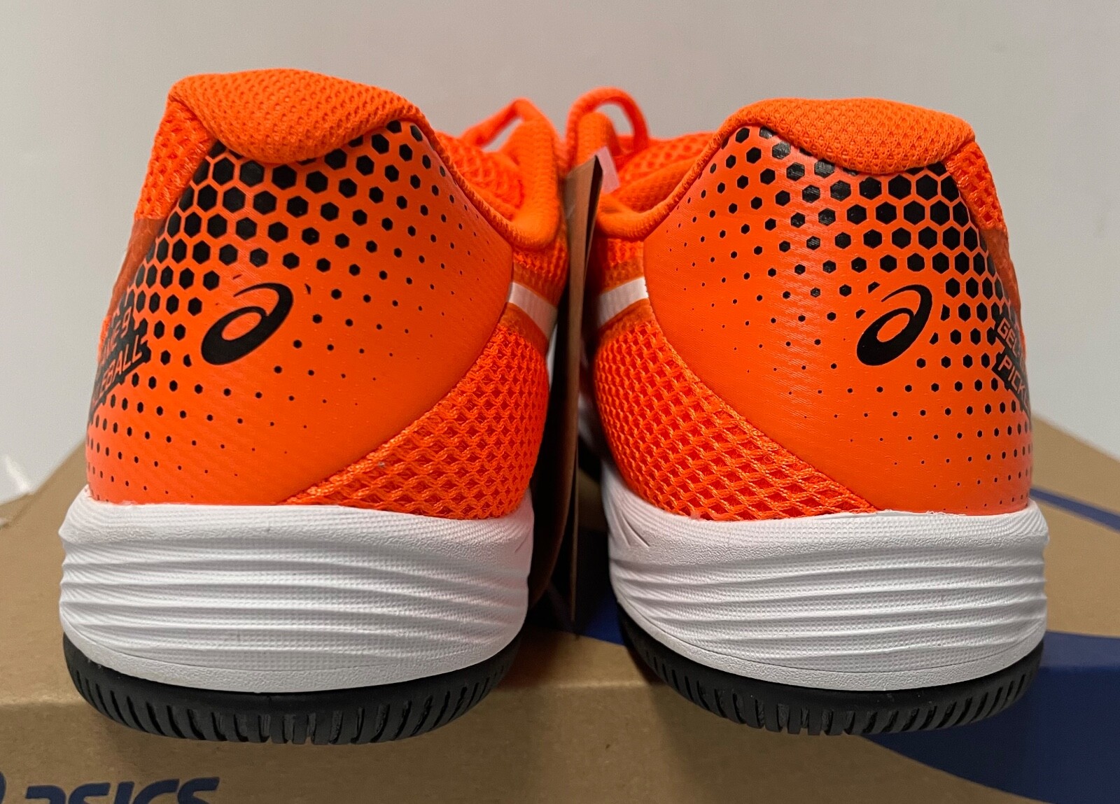 Asics Gel Game 9 Pickleball Shoes Sneakers Shocking Orange SIZE 7 1041A416-800