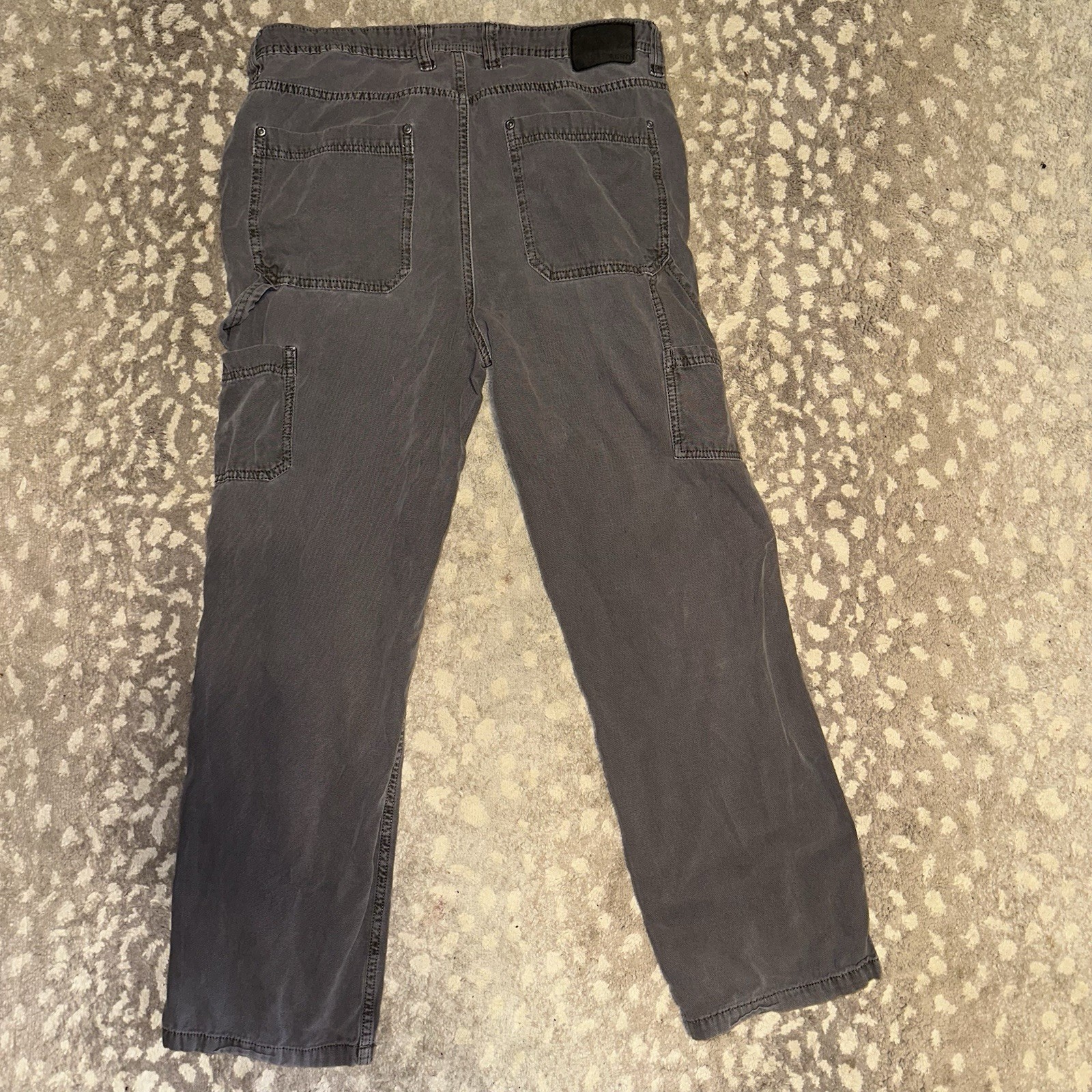 Men’s Aeropostale Charcoal Carpenter Pant Size Med NWT Tool Pockets Hammer Loop