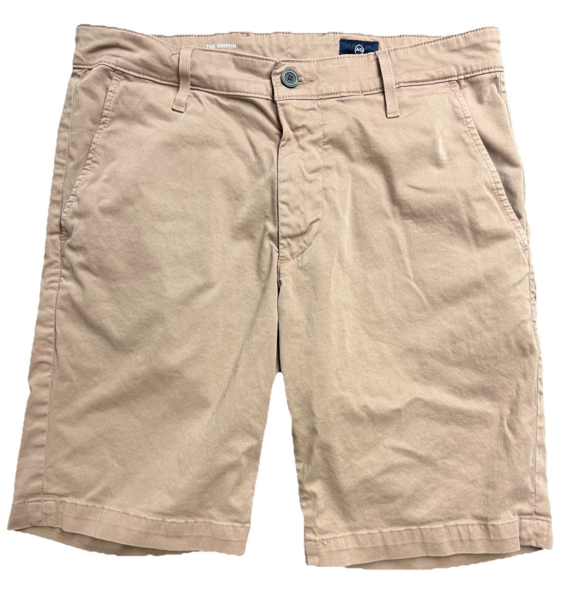 Adriano Goldschmied Men’s The Griffin Tailored Shorts Light Salmon Size 31R