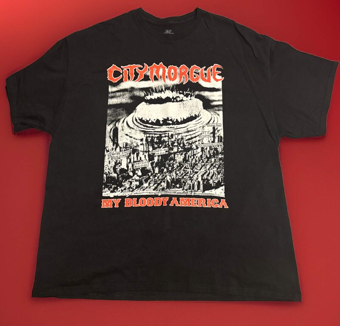 City Morgue My Bloody America Adult Cotton T-Shirt Size XXL Box Set Limited