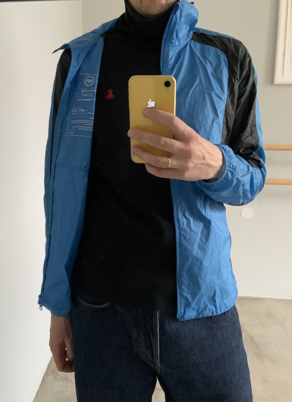 FSF Urban Project FYI SOPH. Fragment Design Windbreaker L Blue and Black
