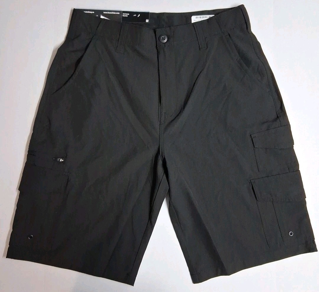 IRON Clothing Men’s Flex Waistband Stretch Hybrid t Cargo Short size 34