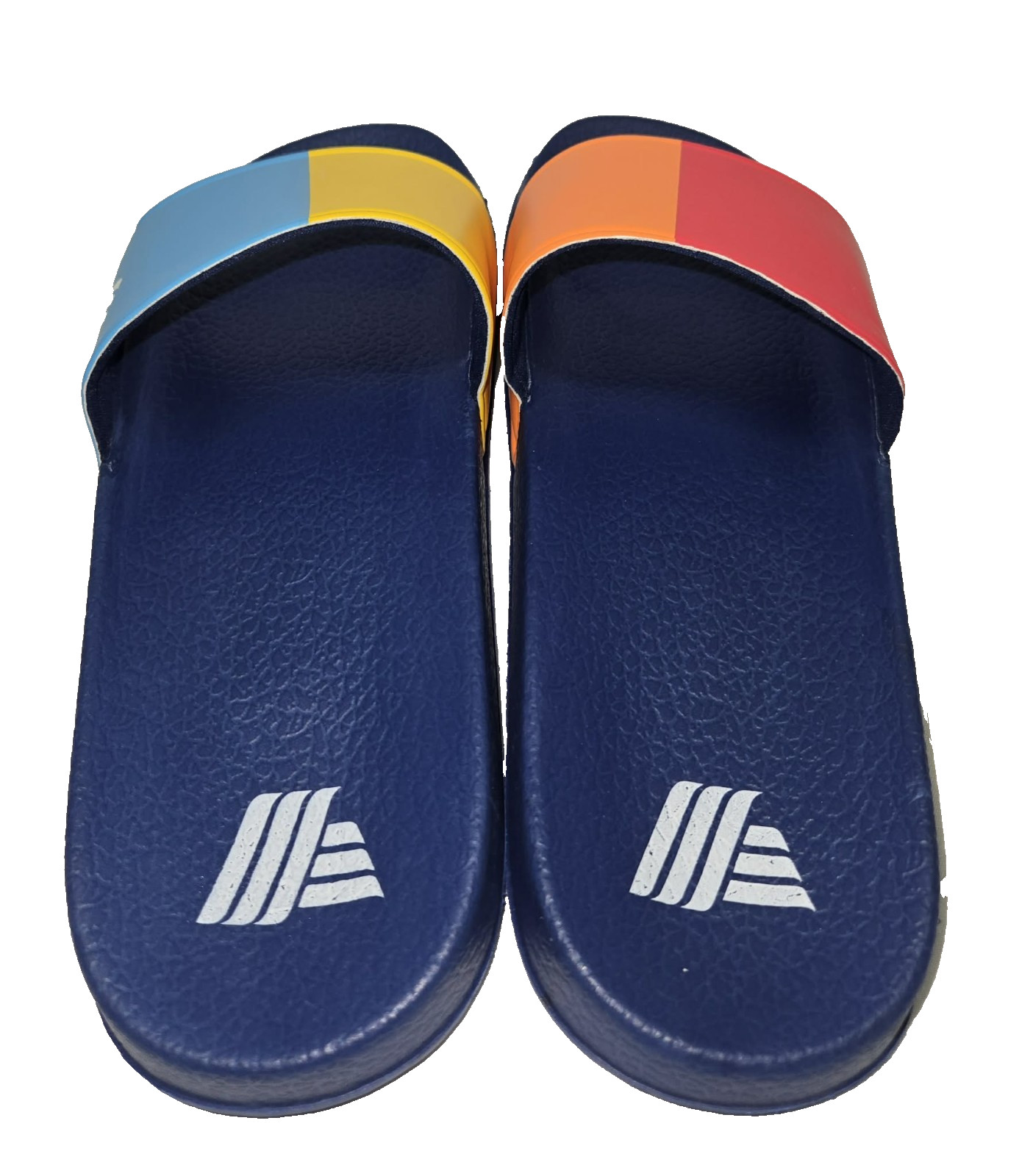 Crane ALDI Mania Super Fan Slide Sandals Size 10 Blue Multicolor Unisex