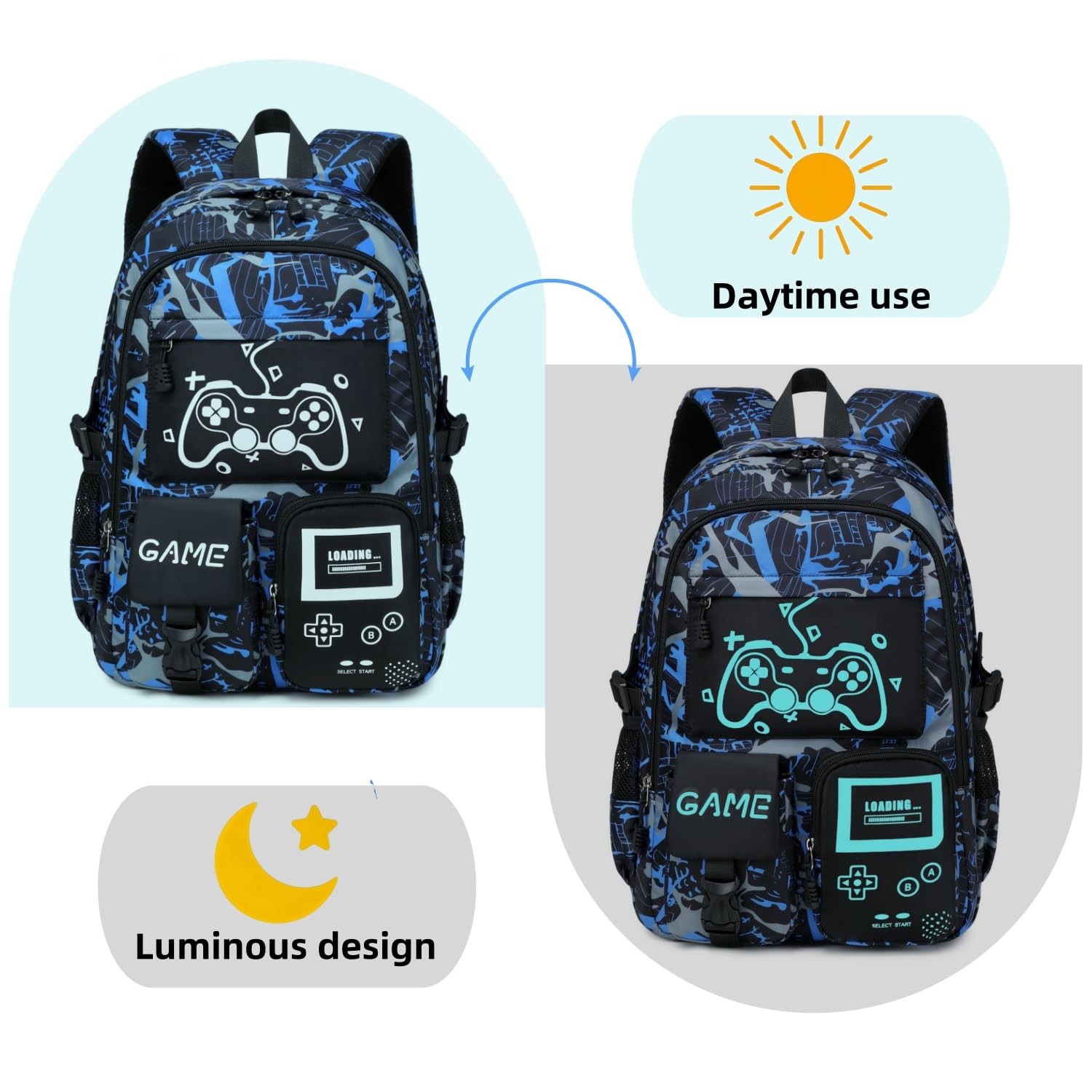 Boys School Backpack Kids Bookbag Elementary Middle Durable Waterproof Bag