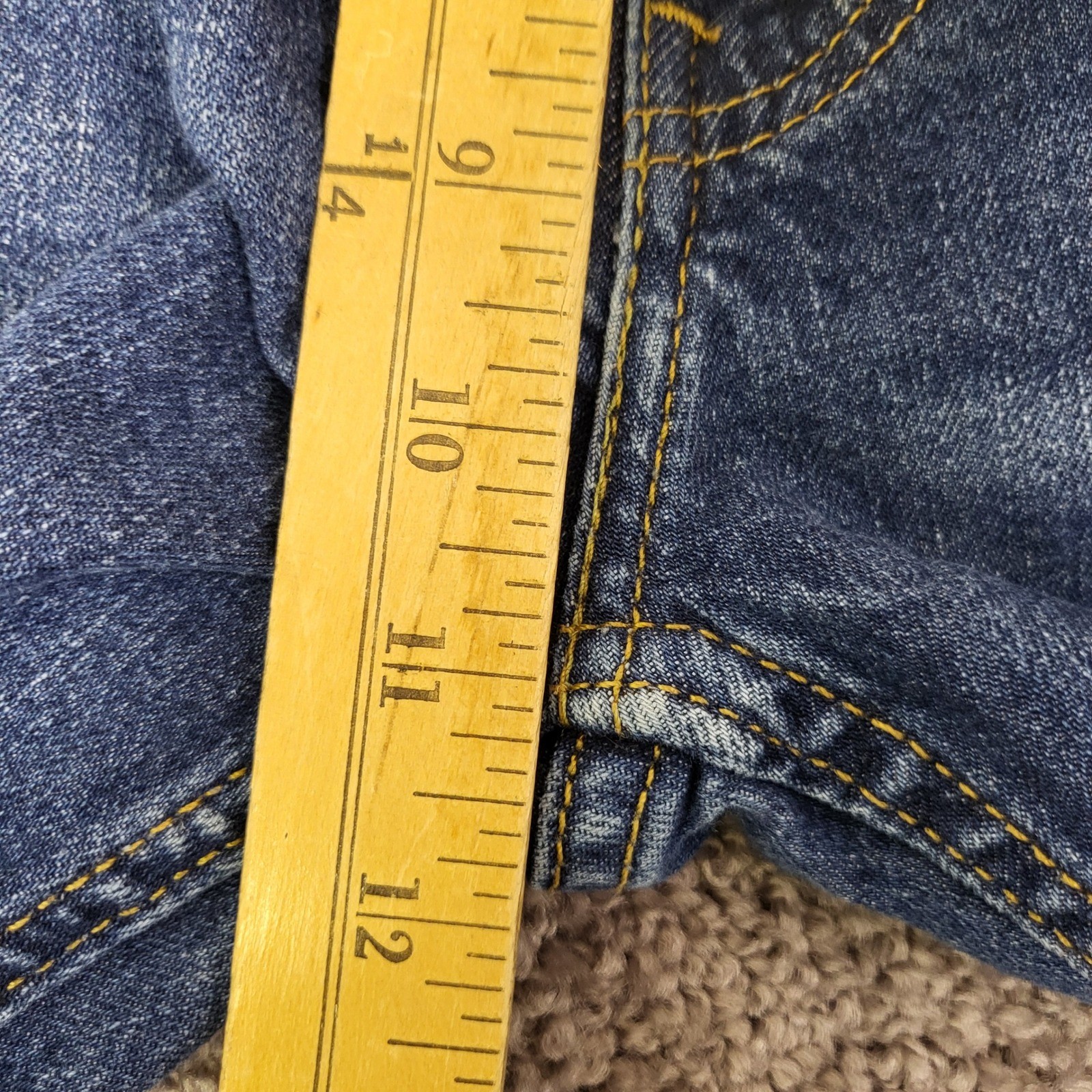 Levi’s 514 Straight Fit Jeans Mens 36×30 Blue Excellent Stretch Denim 00514-1702