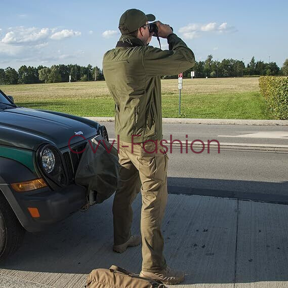 Tactical Mens Cargo Pants Waterproof Work Pants Outdoor Hiking Combat Trousers