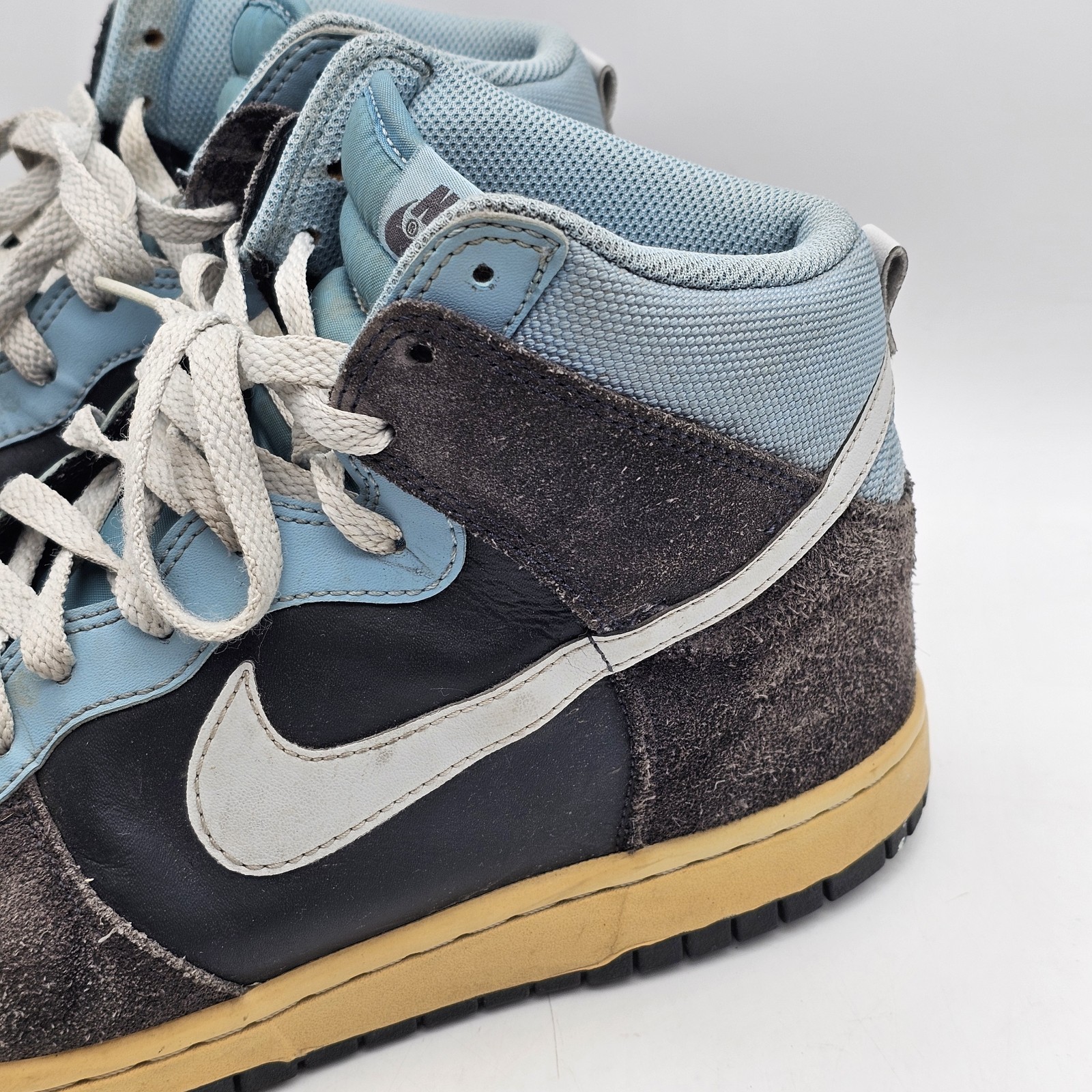 Nike Dunk High Dunk High Navy 317982-050 Suede Leather Sneaker Men’s Size 10