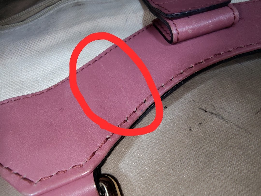 Gucci Shoulder Bag Sukey Leather Shima Micro GG Pink Authentic 420T0450