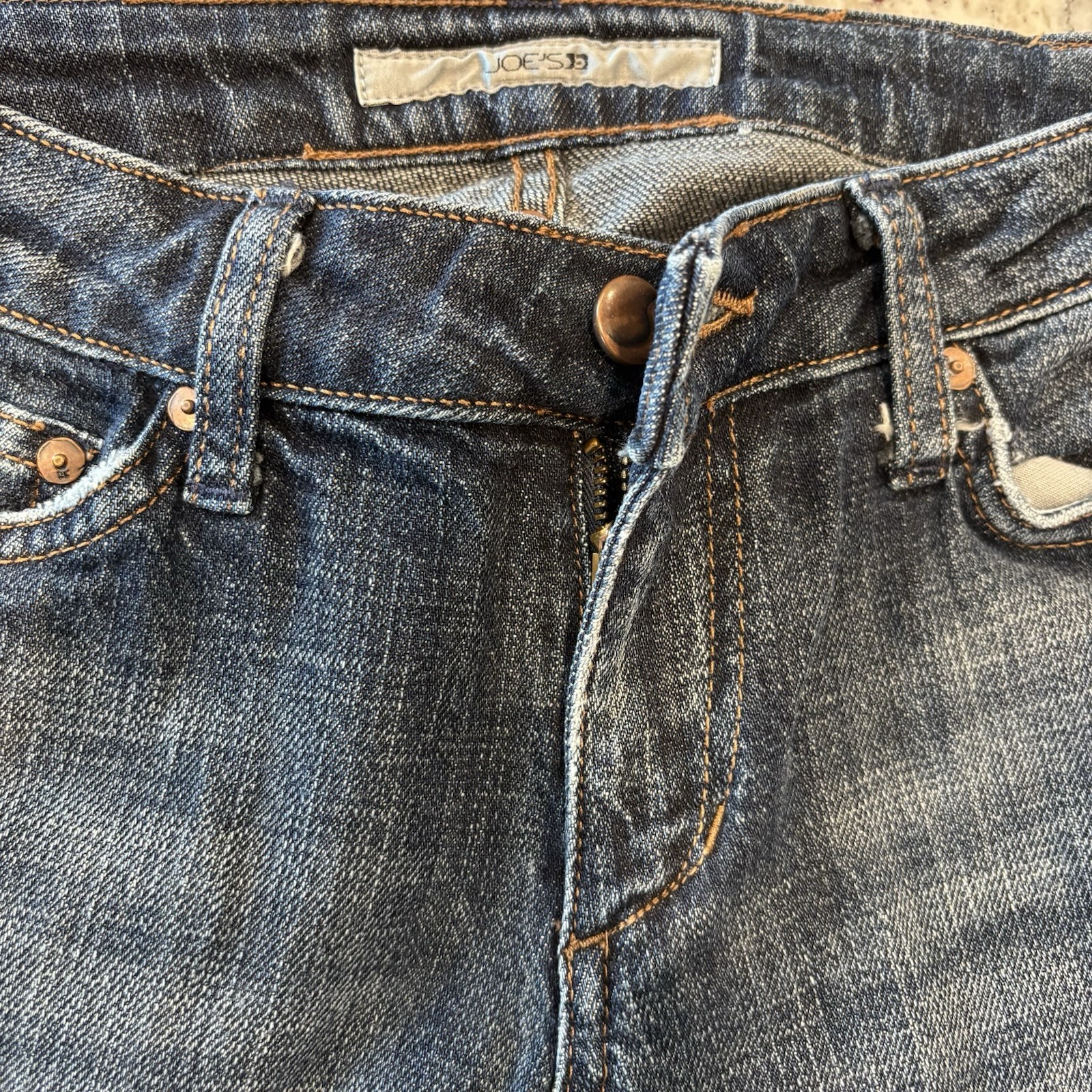 Joe’s Women Jeans Size 28 Boot Cut Blue Distressed Low Rise