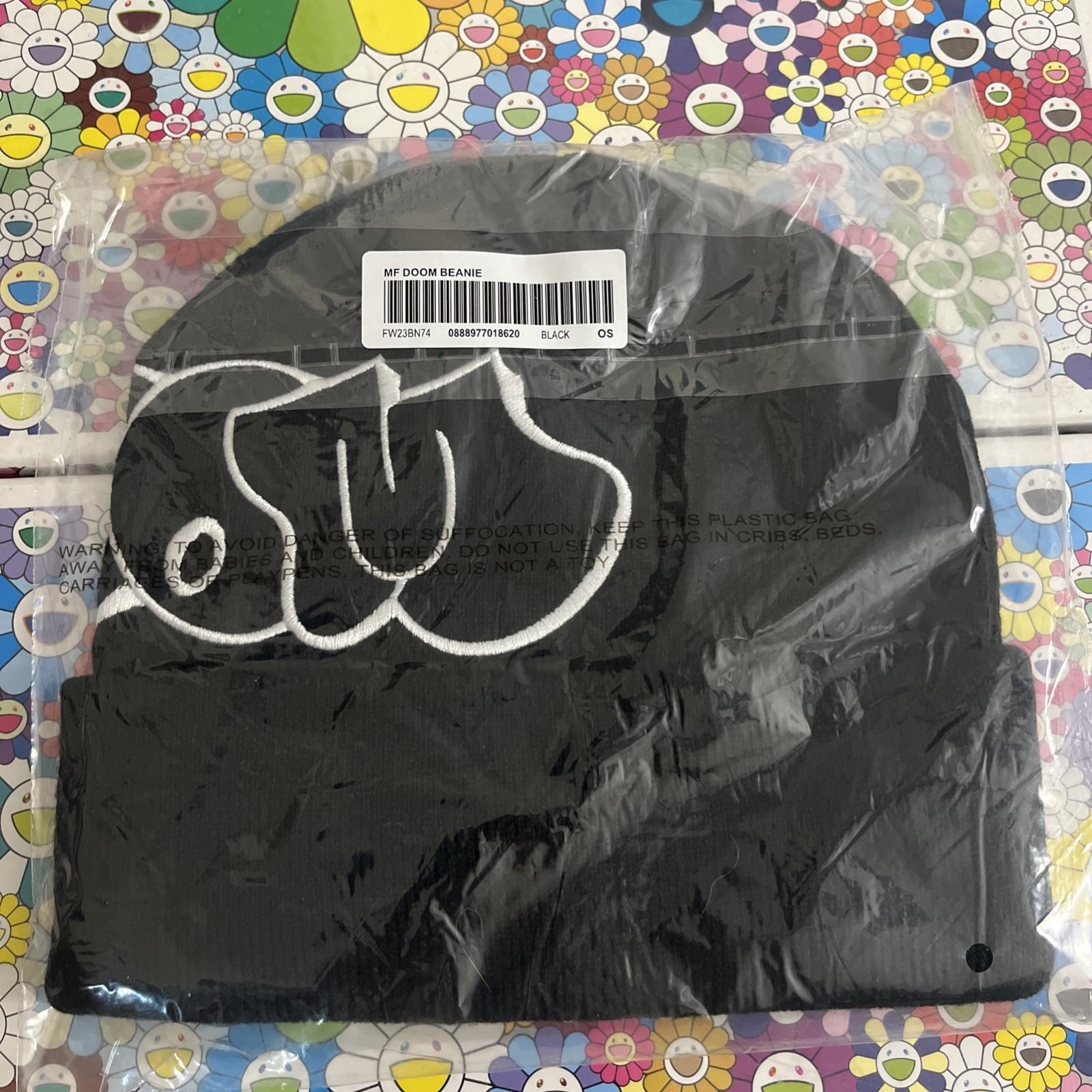 NEW Supreme MF Doom Beanie Black FW23BN74 One Size