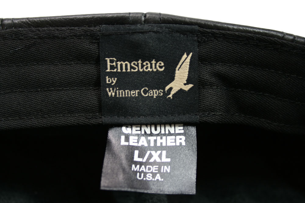 Emstate Genuine Leather Ascot Ivy Flat Cap Made in USA Assorted Colors