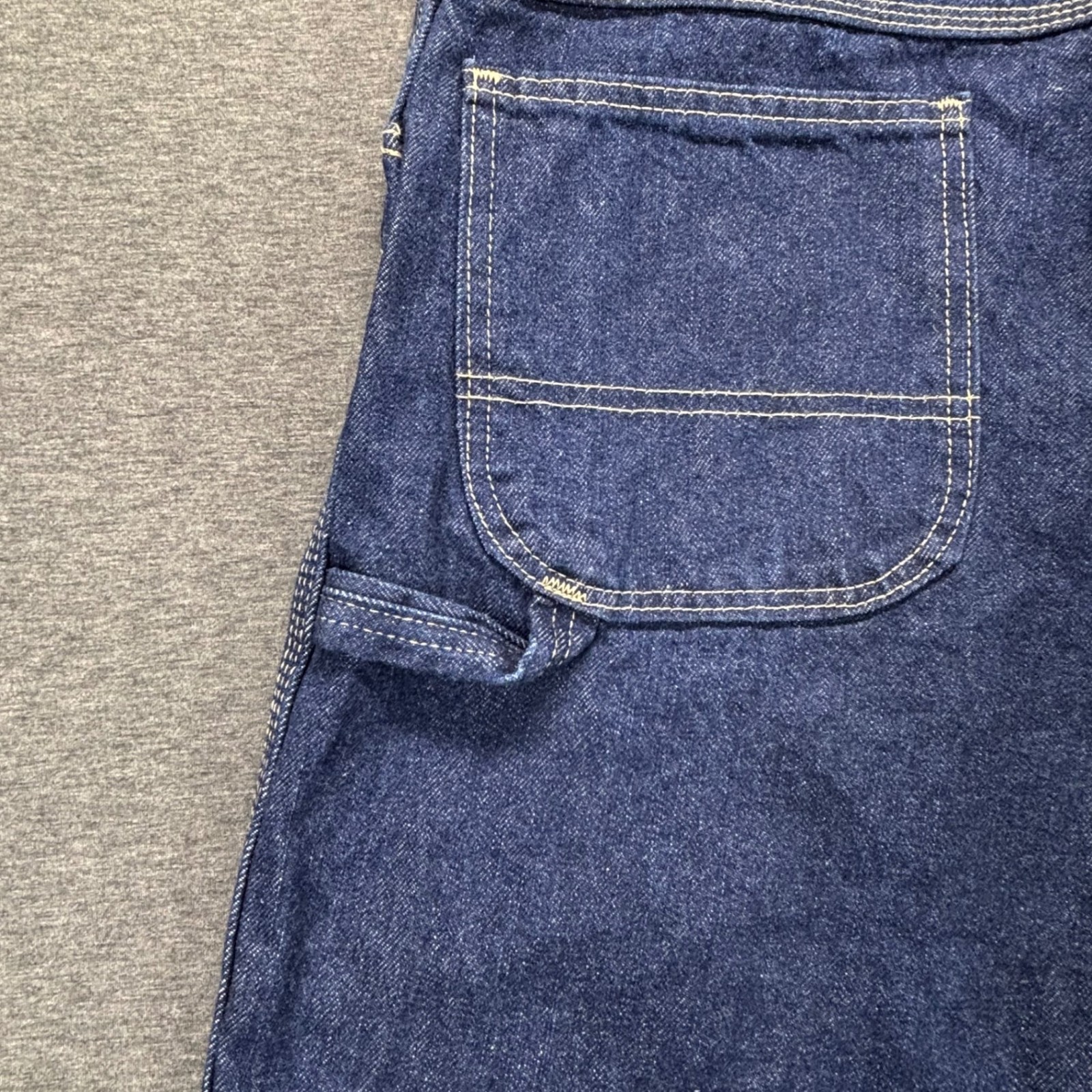 Dickies Carpenter Jeans Mens 36X34 Relaxed Fit Blue Utility Loop Pockets NEW