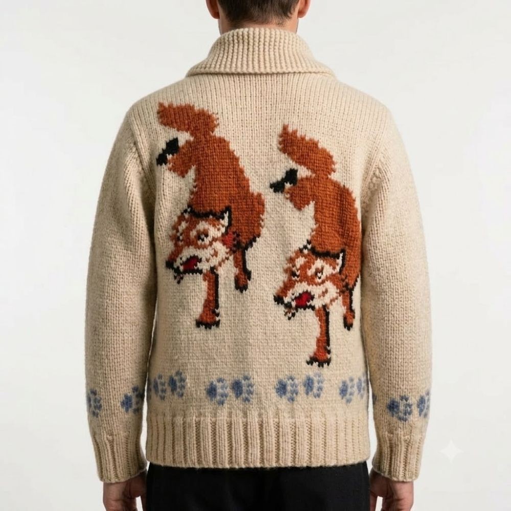 Ryan Gosling Wolf Cardigan Project Hail Mary Ryland Grace Knitted Sweater