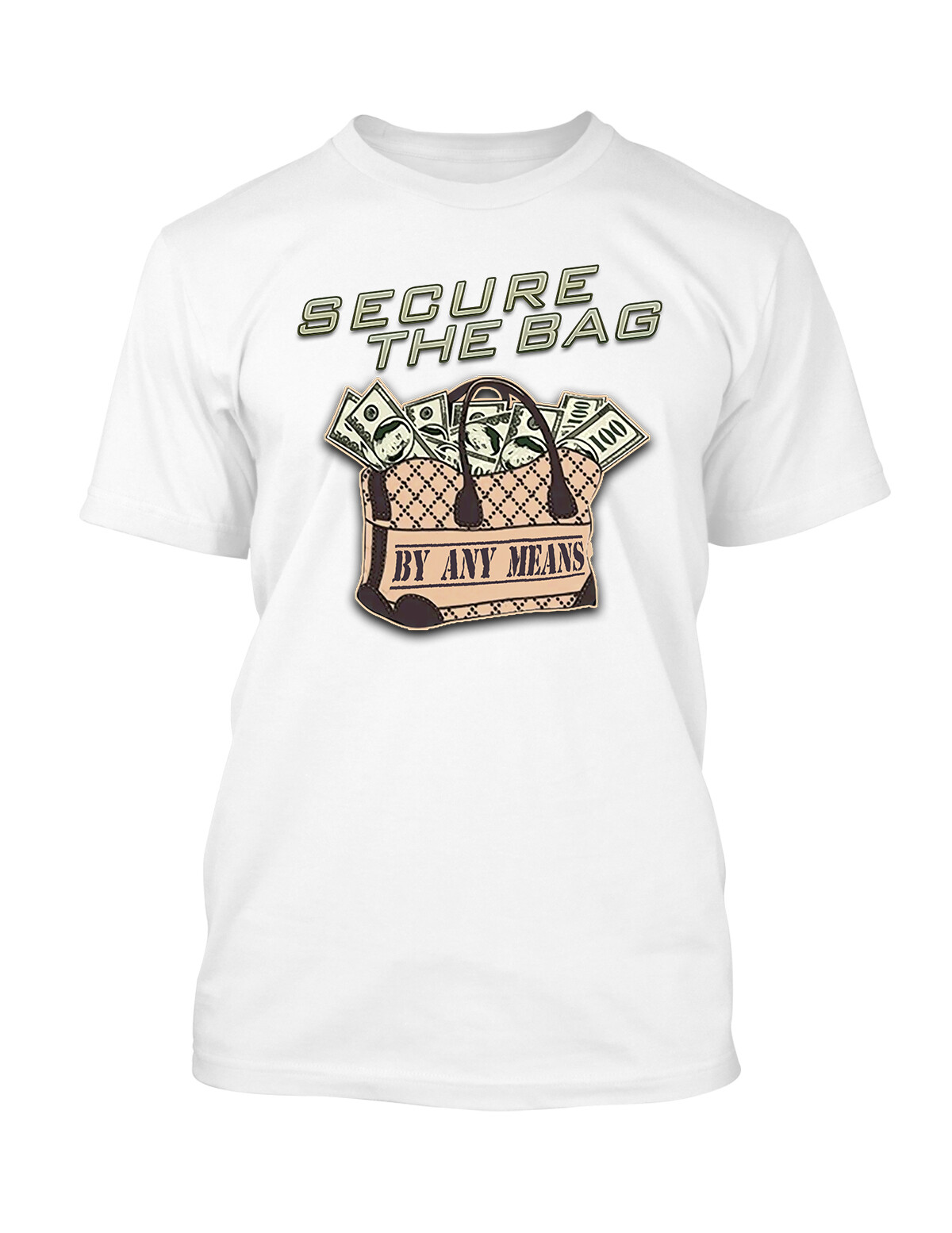 Secure the Bag Graphic Sneaker Tee Shirt Match J10 Duck Camo Pro Club Shaka T