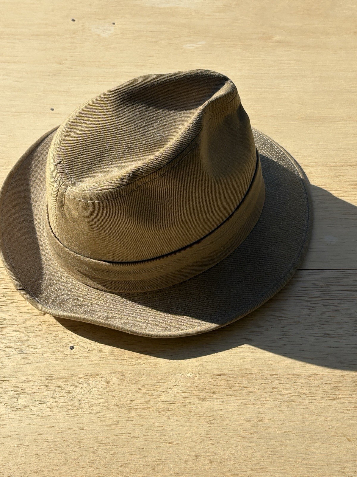Mallory by Stetson Canvas Fedora Hat Size 8” X 6.5” See Pictures For Measurement