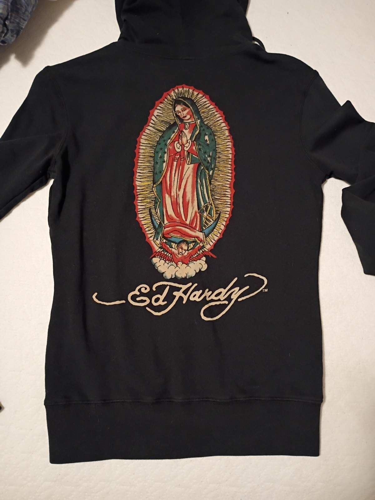 Ed Hardy~ Zip-Up Hoodie Reverse -Virgin Mary