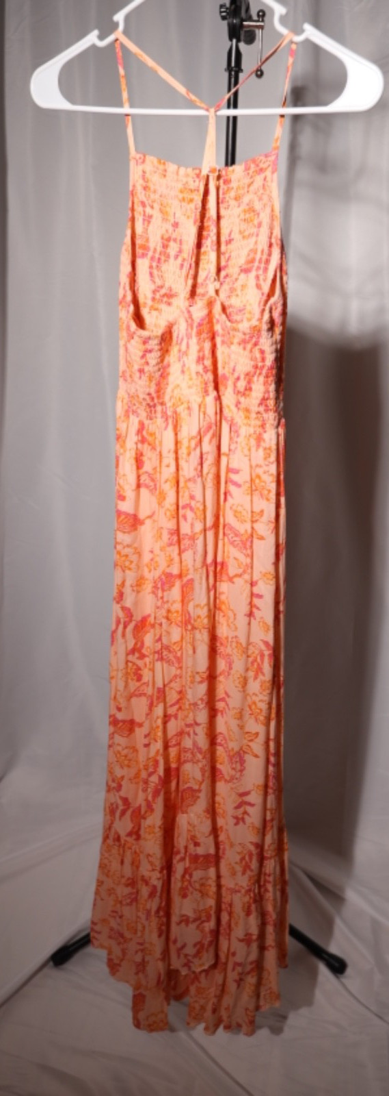 NEW| Intimately free people Heat Wave Floral Printed Maxi Dress Coral Sz S
