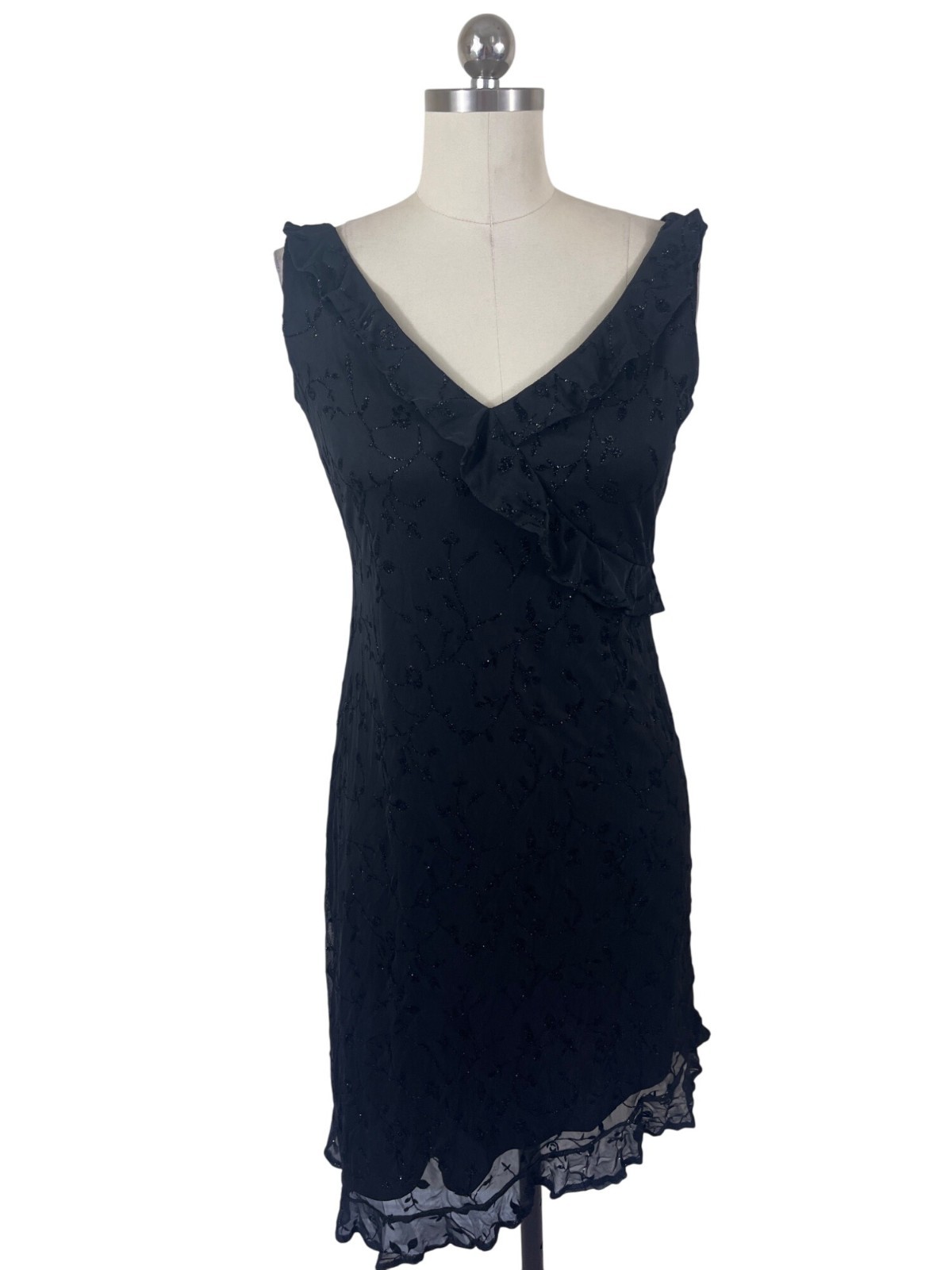 Breakin Loose Y2K Black Evening Cocktail Dress Womens 9/10 Whimisgoth
