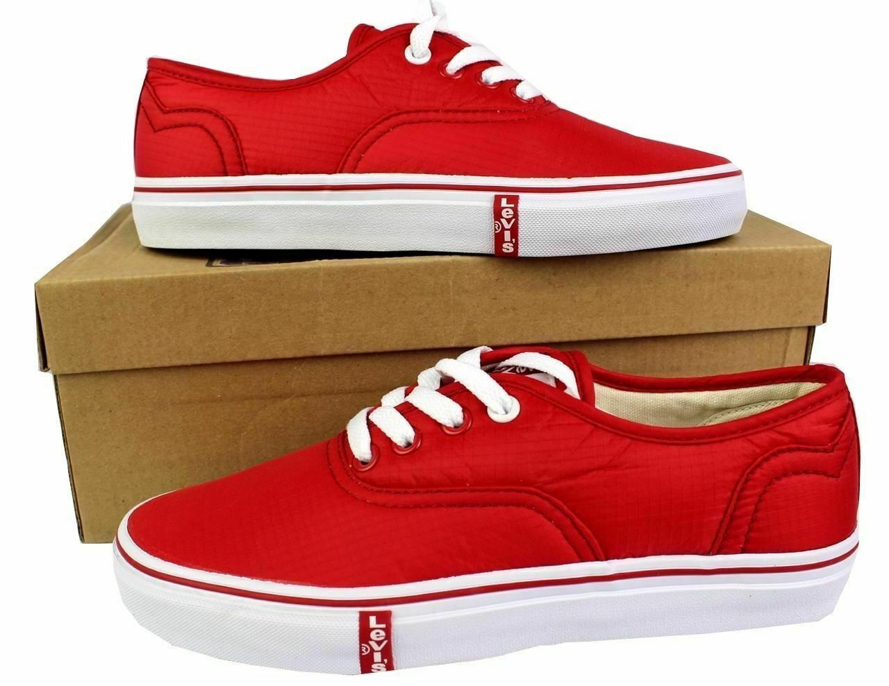 Levi’s Women’s Classic Premium Atheltic Sneakers Shoes Rylee 524342-01R Red