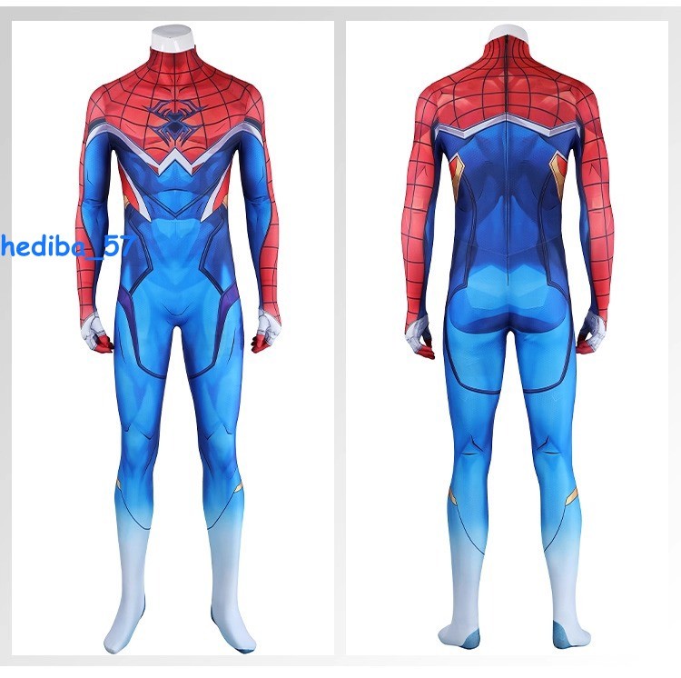 Marvel Rivals Spider-punk Costume Cosplay Jumpsuit Halloween Carnival Outfit New