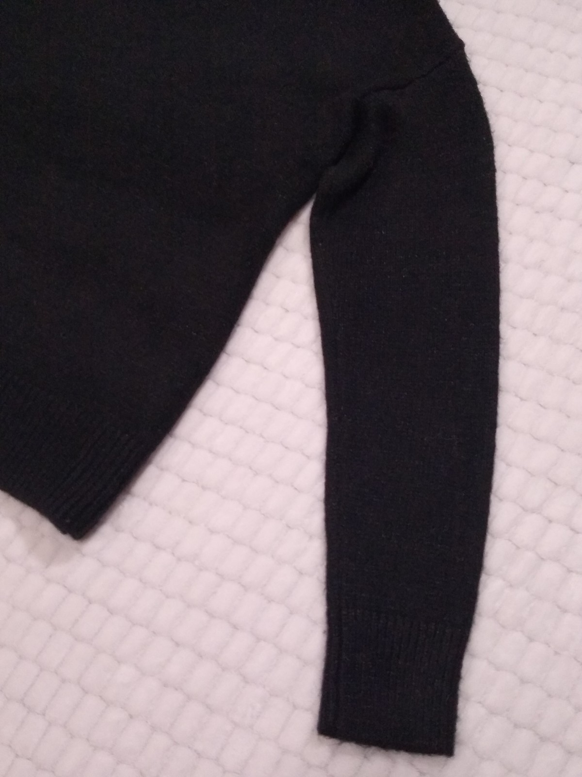 Black Turtleneck Sweater Simply Vera Vera Wang Beaded Dressy Long Sleeve XS NWT