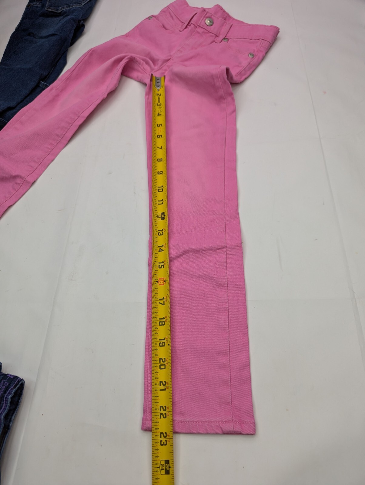 LOT x 3 = (2 x Levis) + (1 x Sonoma) Kids Jeans, Girls 7-Reg, Blue, Pink Skinny