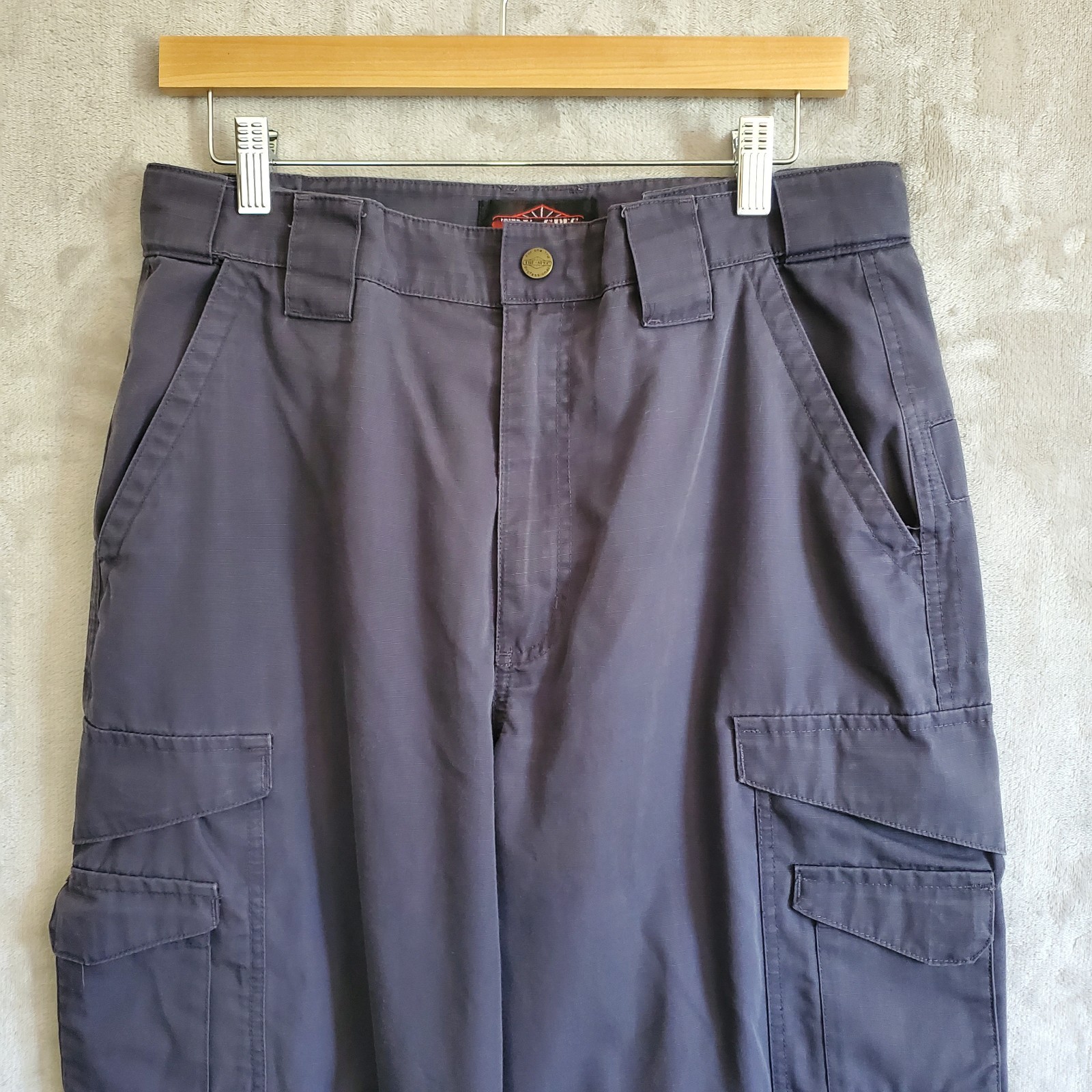 Tru-Spec Cargo Pants Mens 32×32 Gray Ripstop Tactical Utility Workwear Outdoor