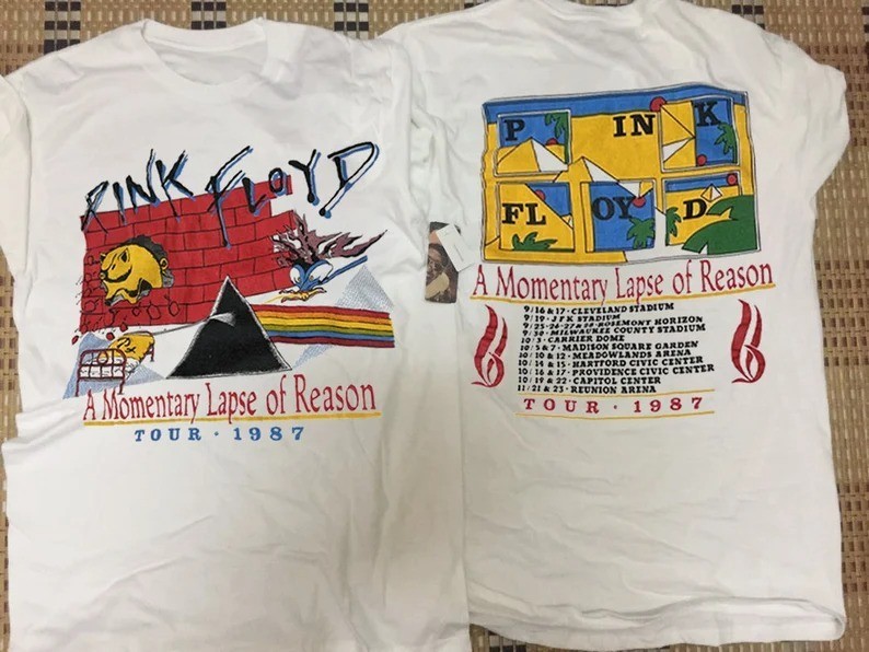 PINK FLOYD T-Shirt, Vintage 1987 Pink Floyd A Momentary Lapse Of Reason World To