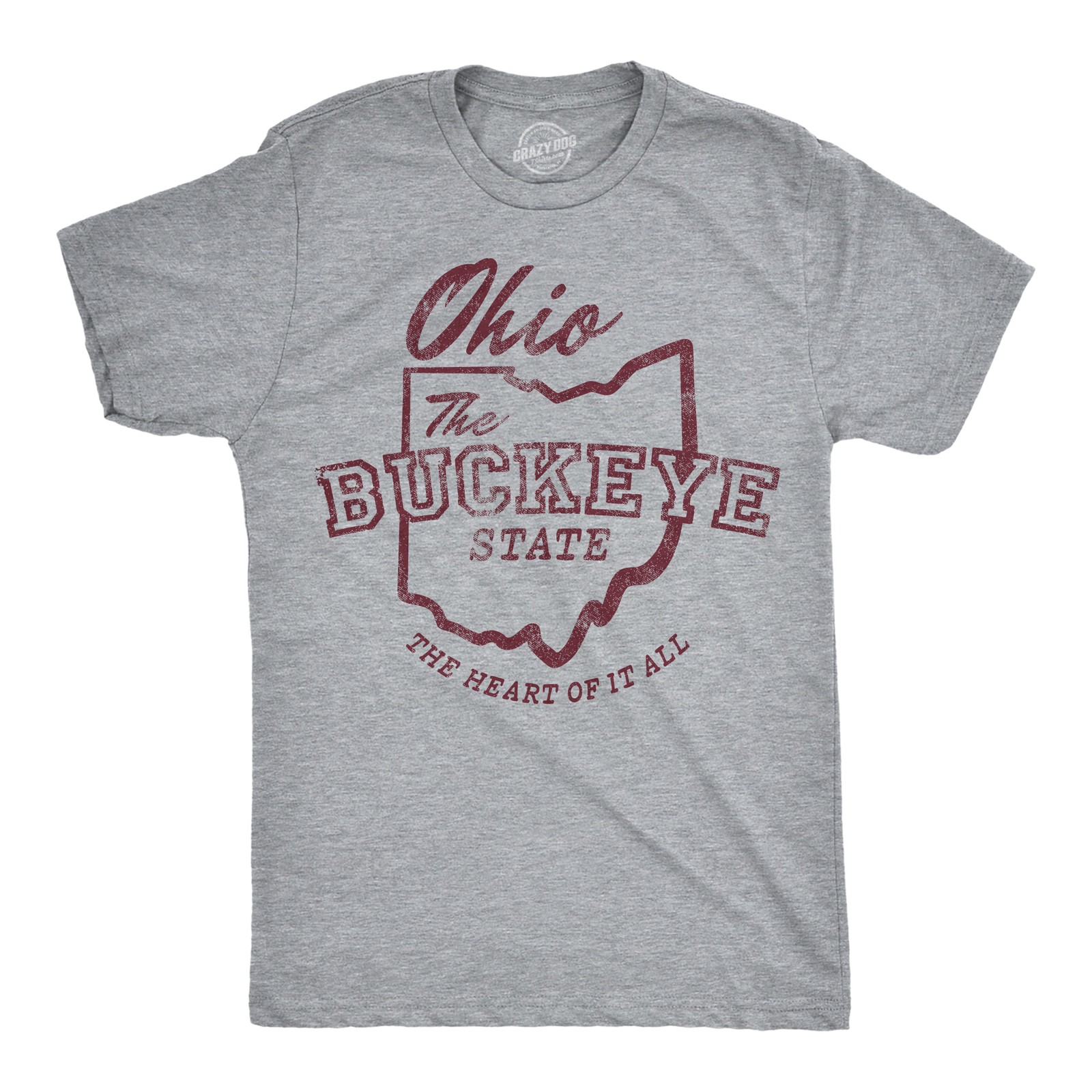Mens Funny T Shirts Ohio The Buckeye State Sarcastic Graphic Novelty Tee For Men