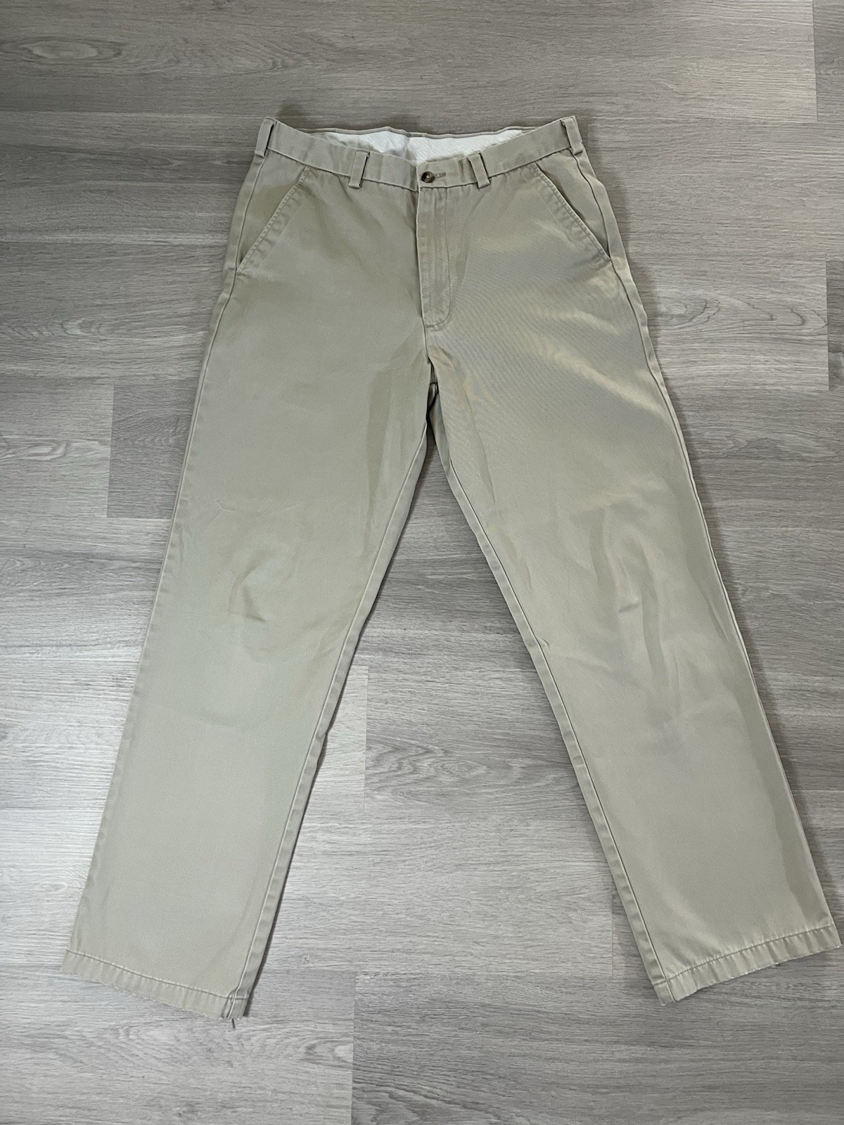 George Mens Classic Fit Plain Front Pants Khaki 34X34