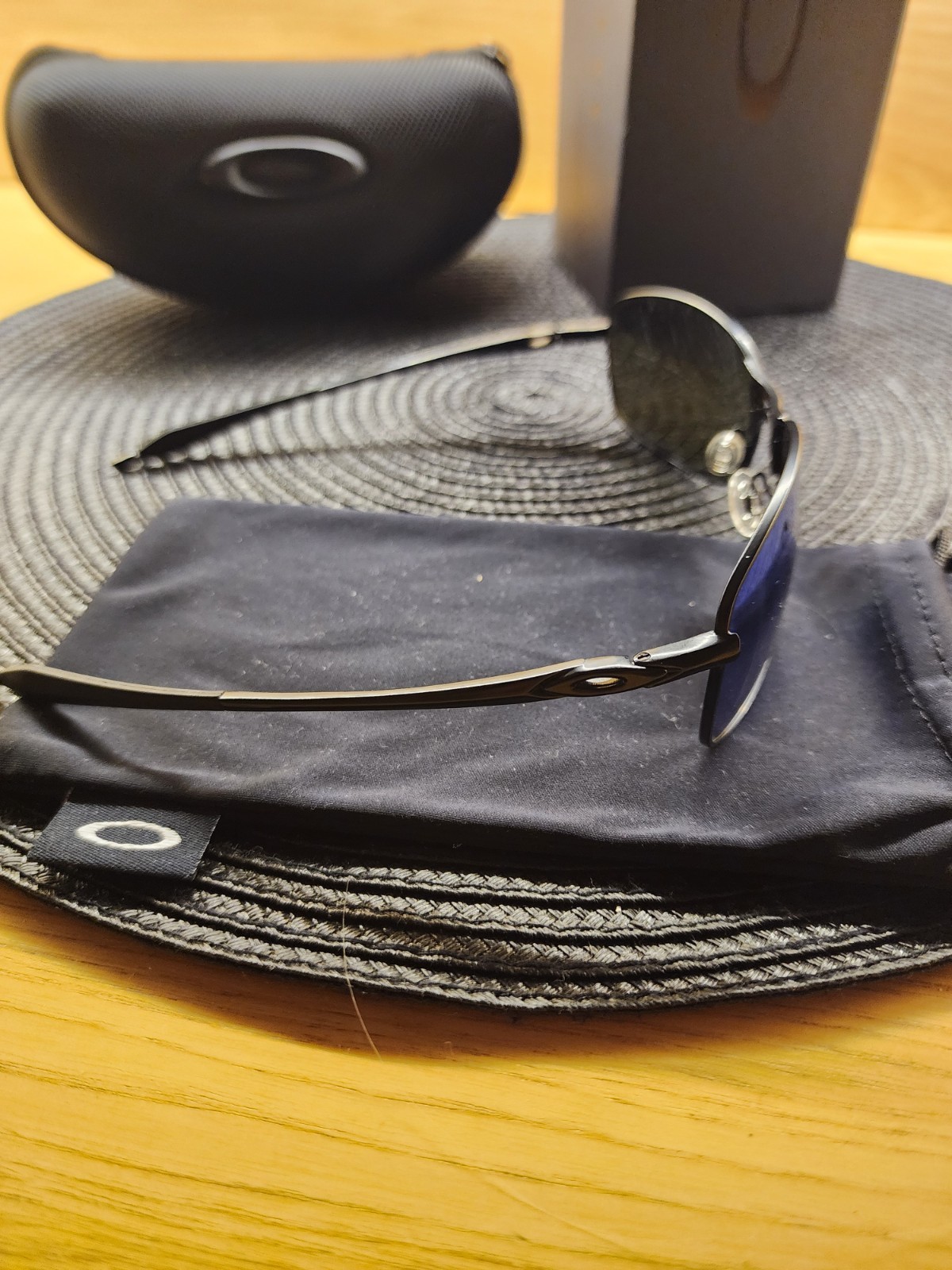 Oakley Crosshair 2.0 Alloy Metal Frame Blue Prizm Polarized Lens Full Pack New