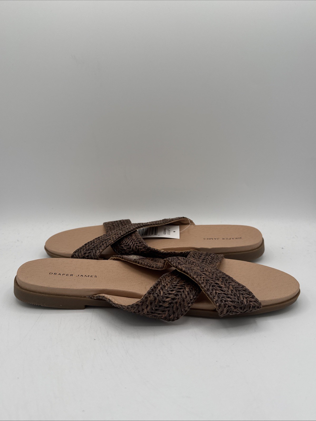 Draper Size 8M / ALEX / Brown / Raffia Woven Sandals / Women’s Shoes