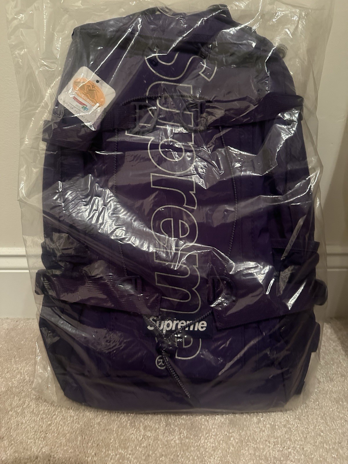 Supreme FW18 Backpack Purple Brand New DS Deadstock Authentic With Tags
