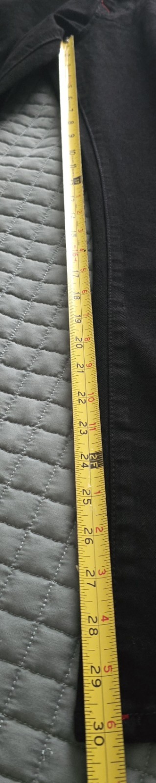 NWT True Religion Ricky Black Jeans Mens 38×30 Red Stitch Relaxed Straight Flap