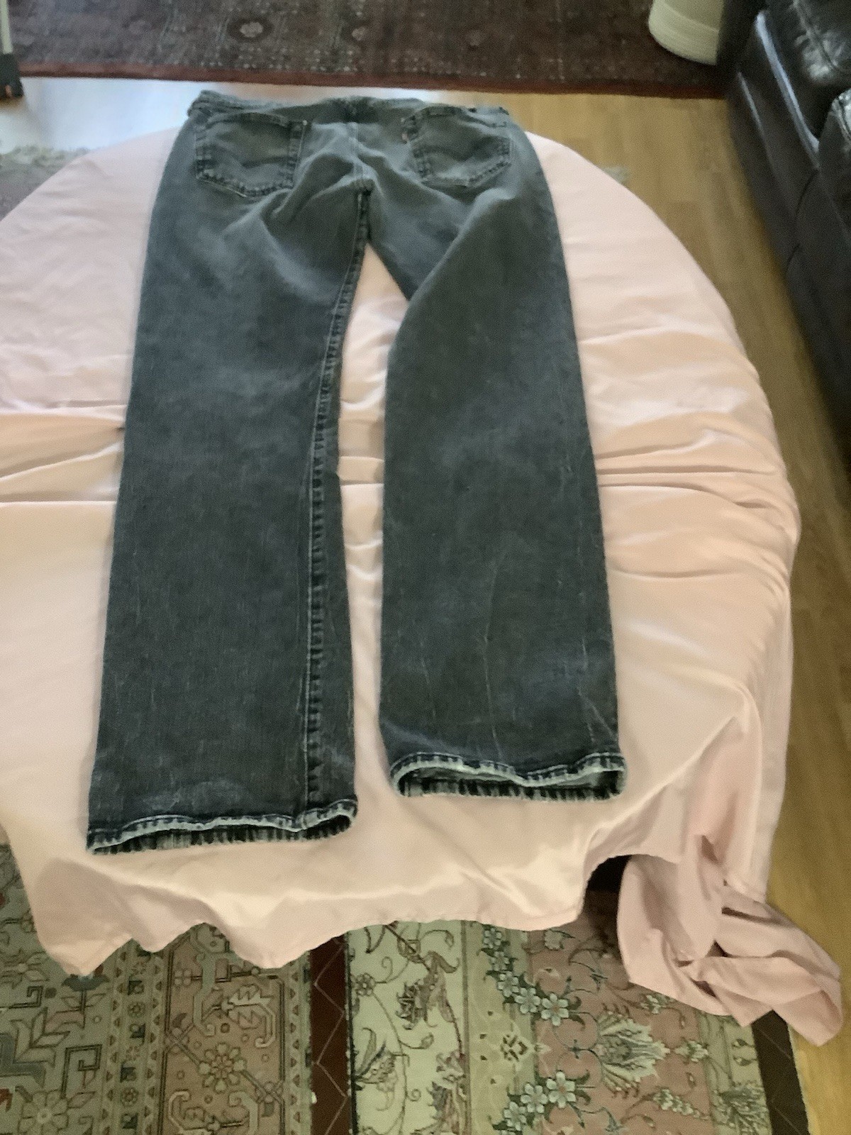 Levi’s Jeans 501 Button Fly 34×34 Charcoal Black