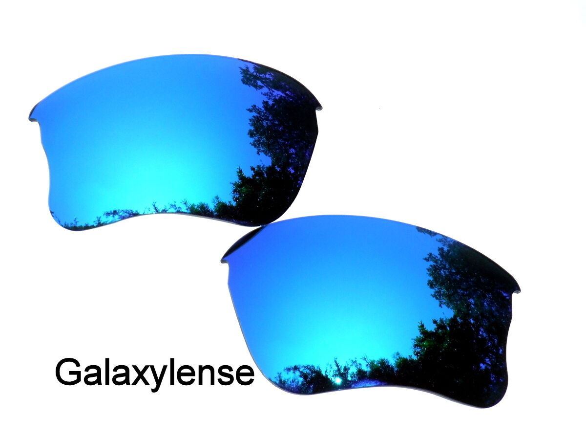 Galaxy Replacement Lens For Oakley Flak Jacket XLJ Sunglasses Ice Blue Polarized