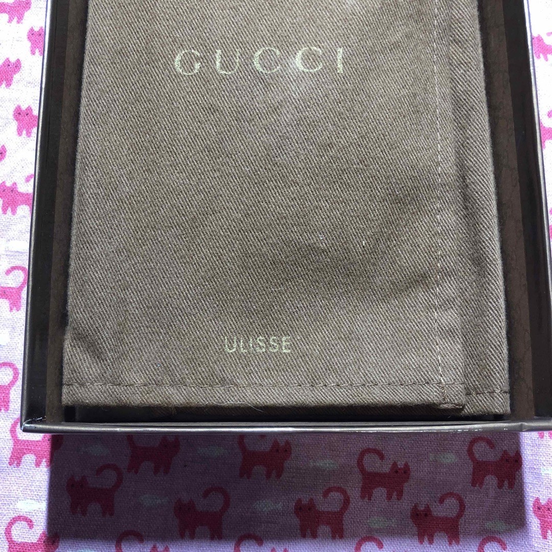 Gucci Auth Guccoli Great Dane Ulisse Dog Charm Key Ring Leather 18 cm 7.1″ Used