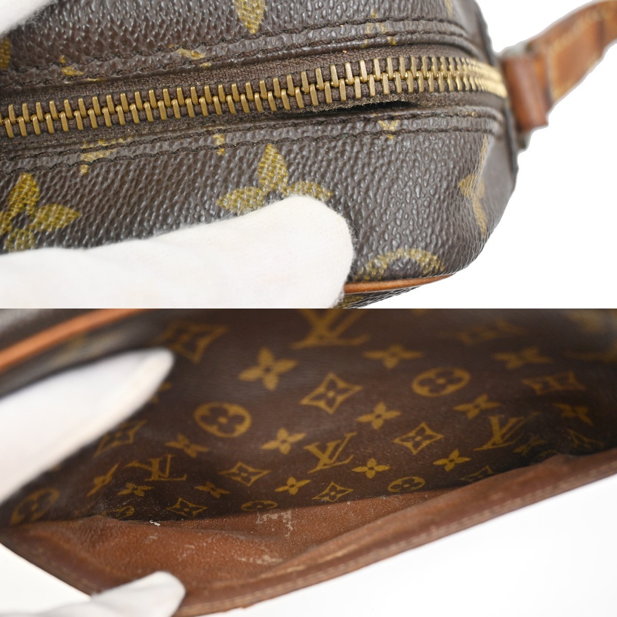 LOUIS VUITTON Trocadero 27 Shoulder Bag Monogram Leather Brown M51274 05YH982