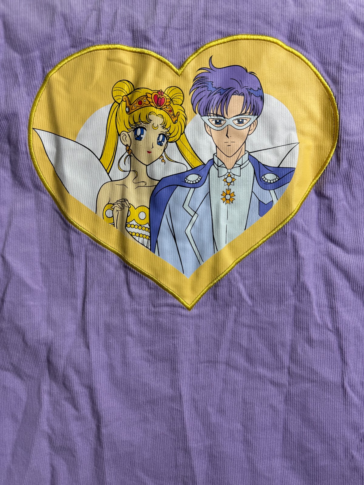 Hot Topic Exclusive Sailor Moon Lilac Purple Corduroy Overshirt Womens S NEW