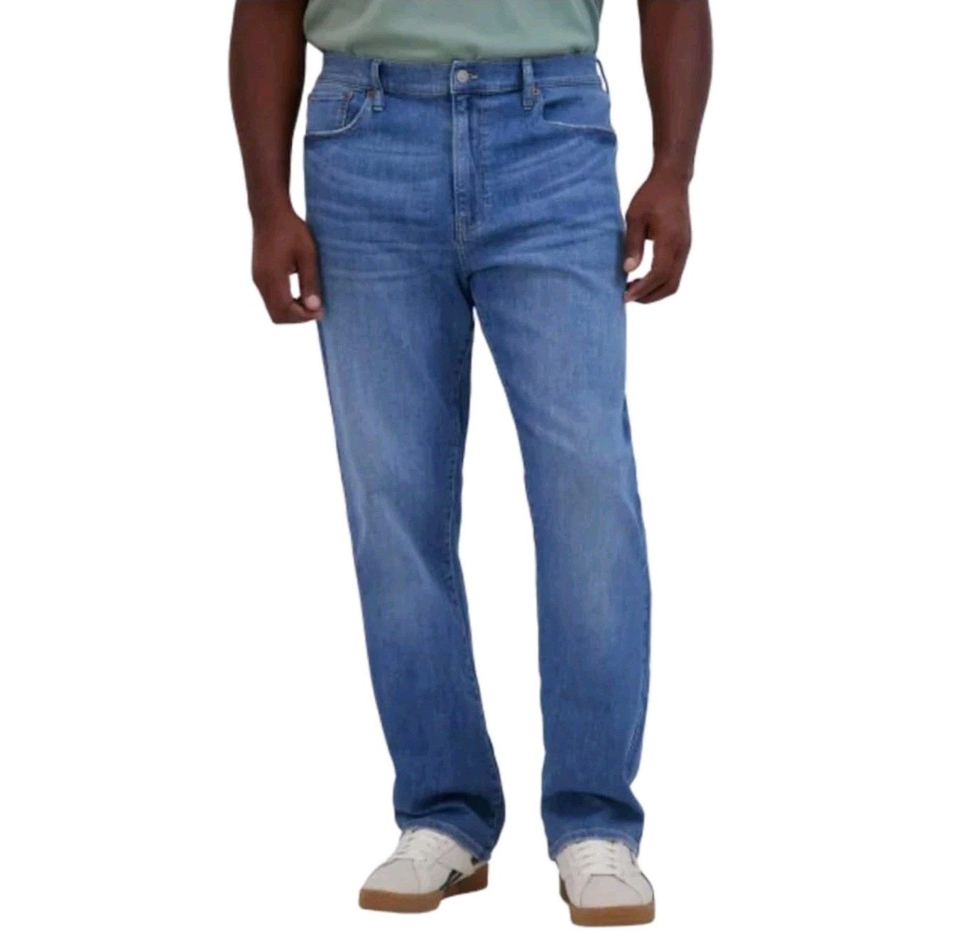 Lucky Brand Mens 223 Straight Stretch 34×29 Classic 5-Pocket Denim Jeans Lt Blue