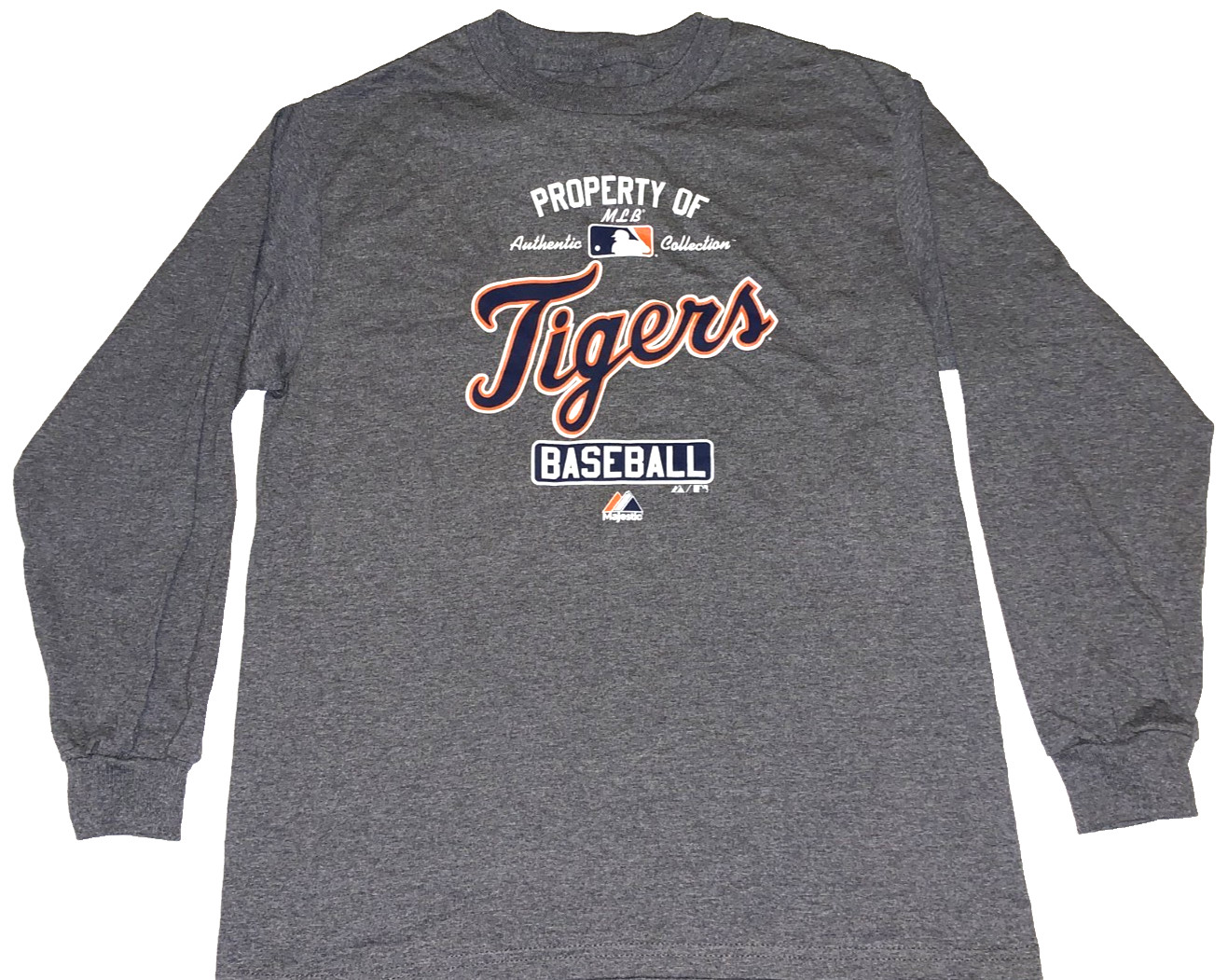 Property of Detroit Tigers MLB Baseball Collection L/S Shirt New! Youth SMALL