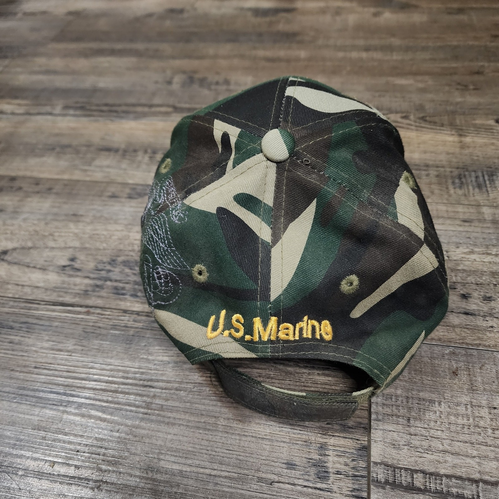 USMC cap w embroidered logo United States Marine Corps great condition Y