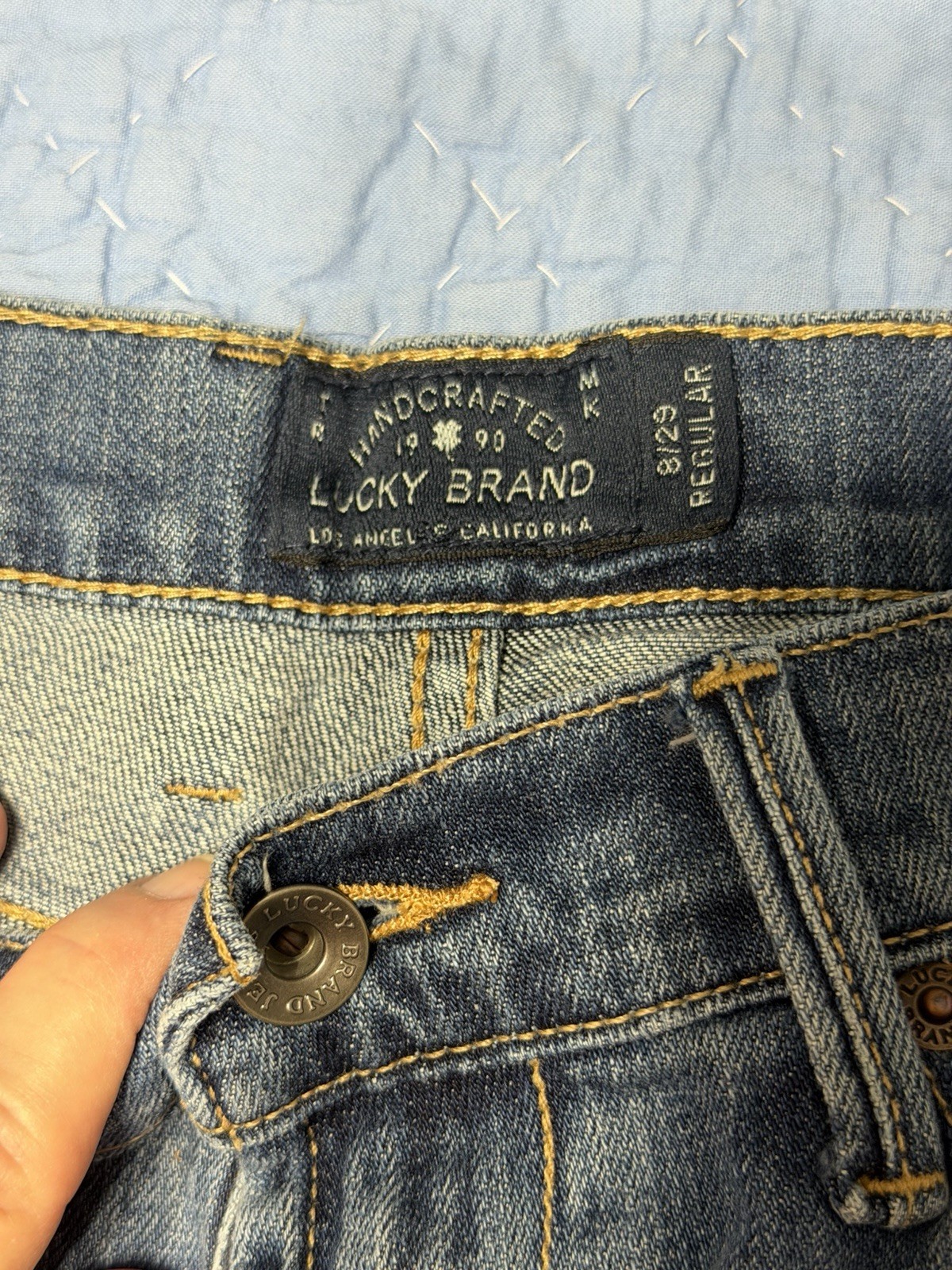Lucky Brand Sweet ‘N Low Bootcut Jeans Size 8/29 Low Rise Medium Wash Y2K