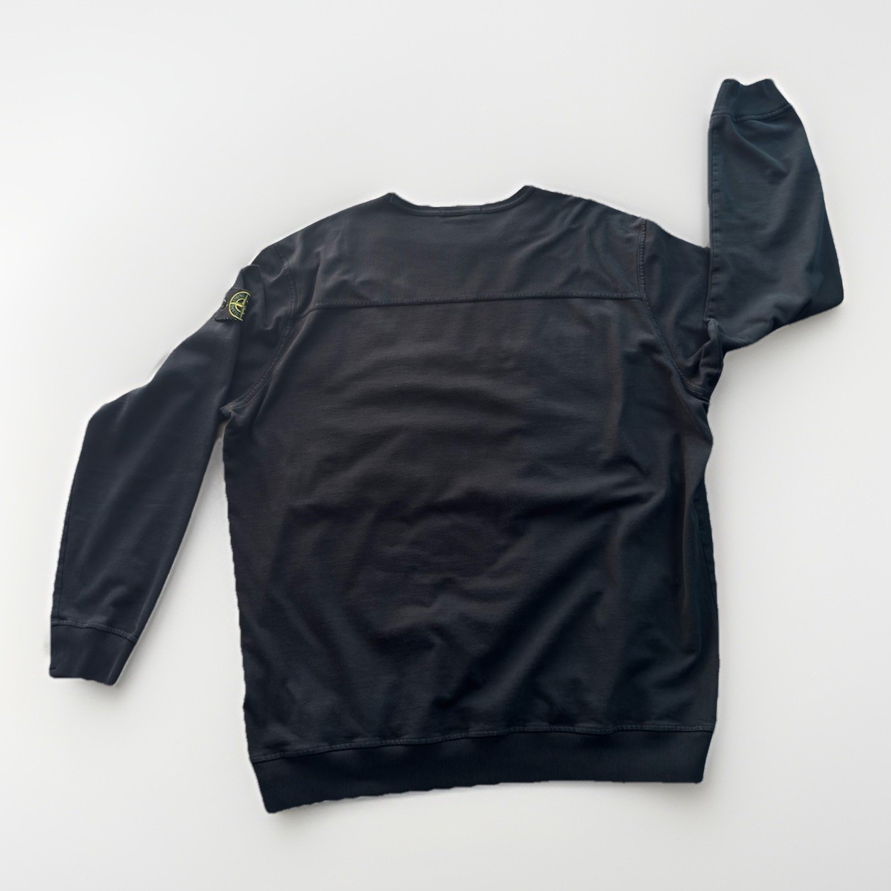 Stone Island Crewneck Sweatshirt Cotton Black Size 3XL Men’s