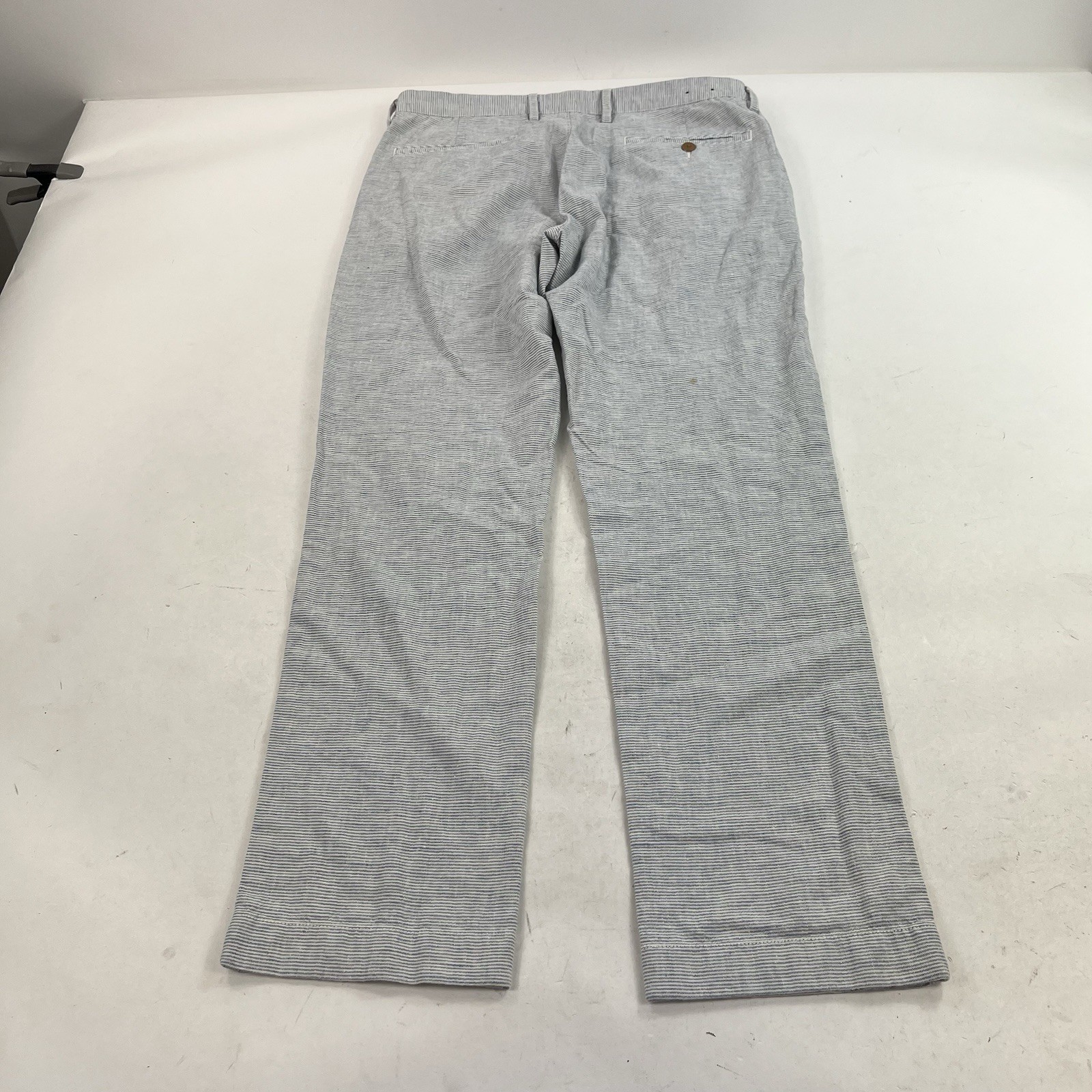 New J. Crew The Sutton Chino Pinstripe Cotton Pants Summer 32×30 Preppy Vacation