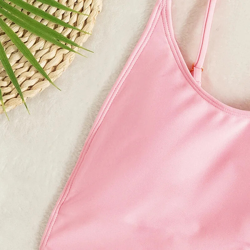 Womens Sexy Thong One Piece Swimsuit High Cut Out Monokini String Bathing Suits