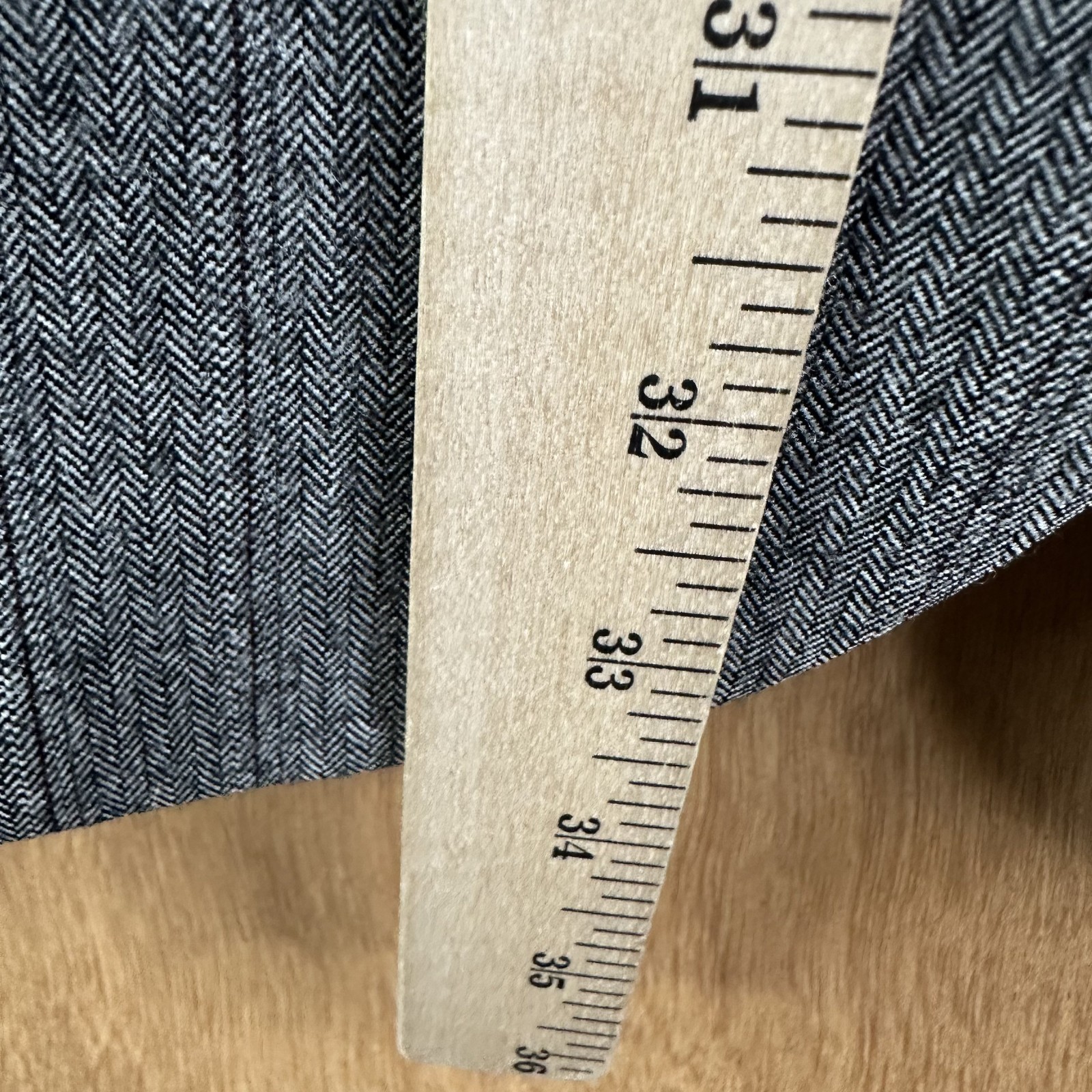 VTG Hart Schaffner Marx Suit Mens 40L Gray Pinstripe 2 Button Wool 34×32 Tweed