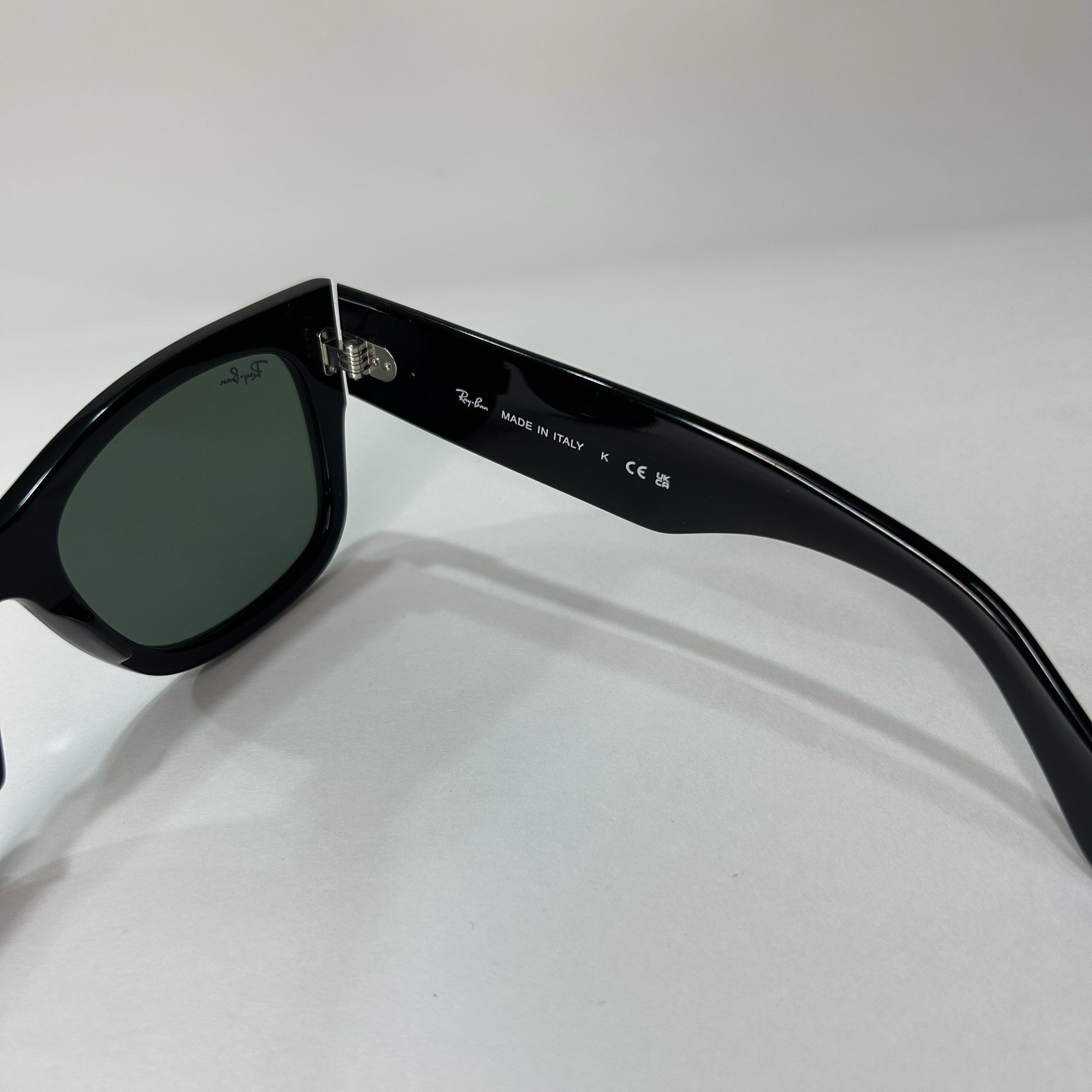 NEW Mega Wayfarer Ray-Ban RB0840S 901/31 51-21 Unisex Sunglasses – Black/Green
