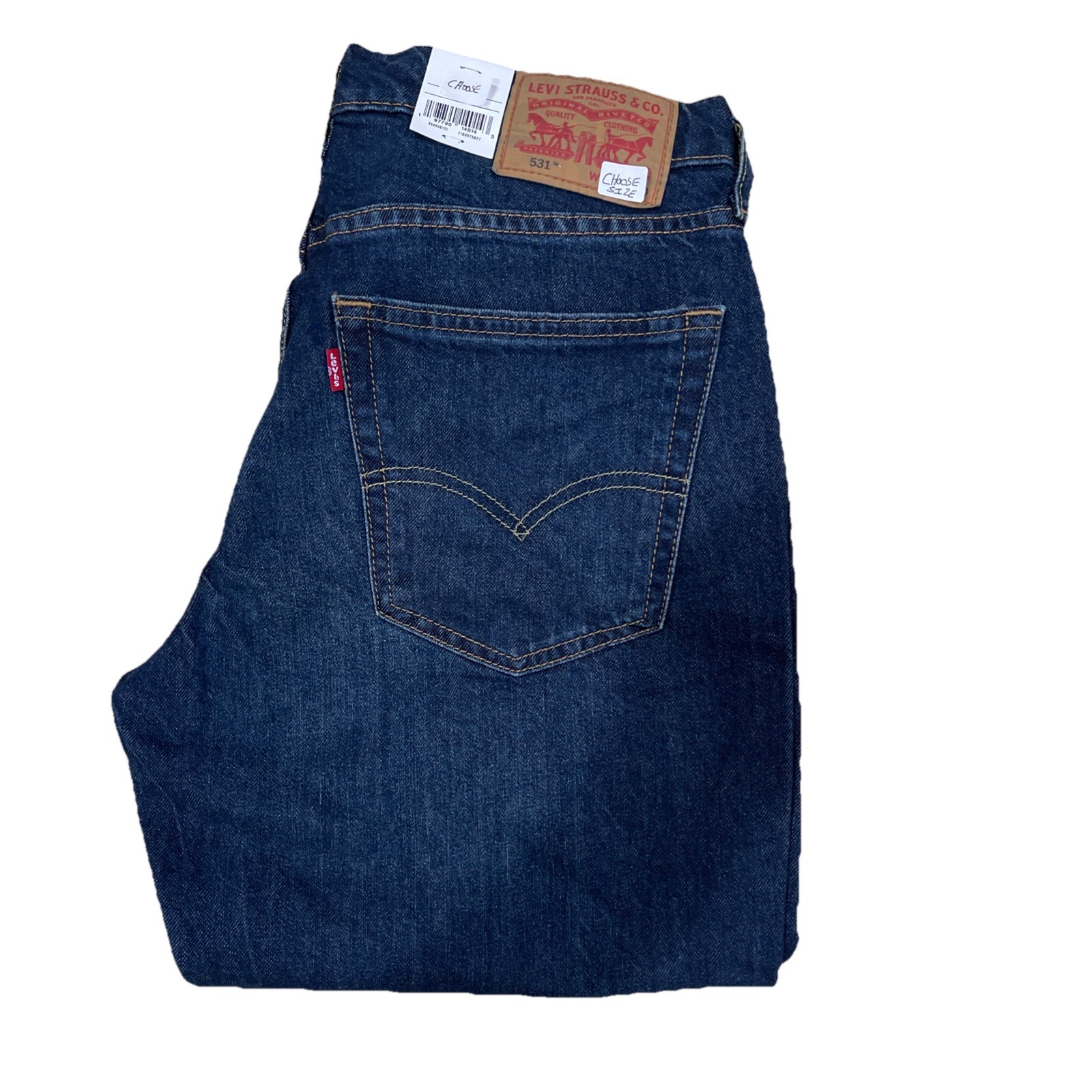 Levi 531 Athletic Slim Performance Dark Wash Blue, Various Sizes Choose