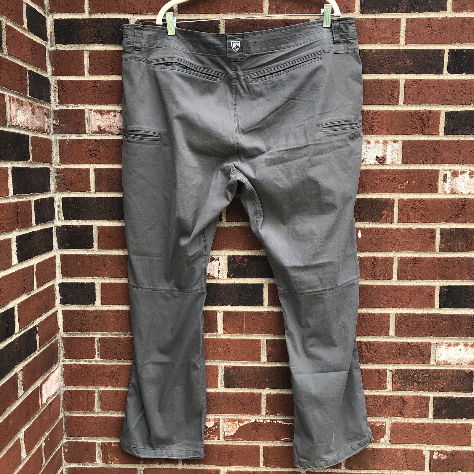 Men’s KUHL Resistor Lite Chino Pants 42×30 Gray Adjustable Cuffs Reflective Trim